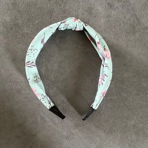 Teal Floral Headband